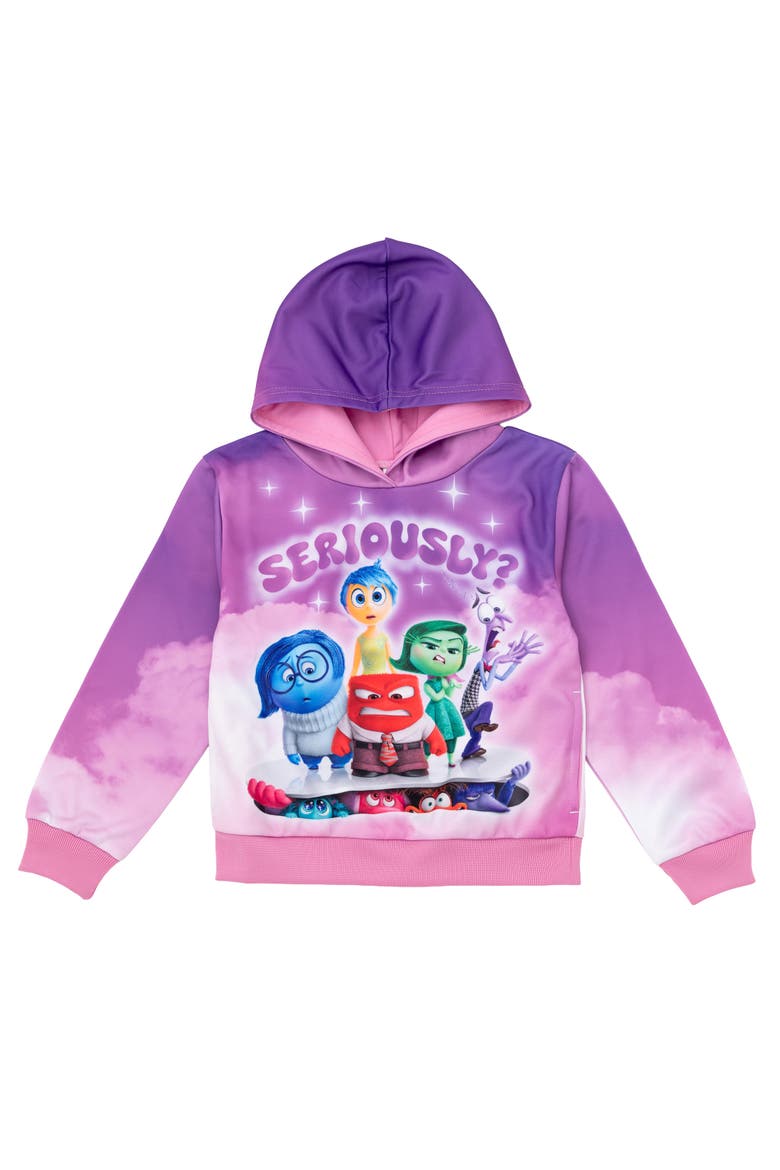 Inside Out Fleece Hooded Sweatshirt, Main, color, Inside Out Magenta