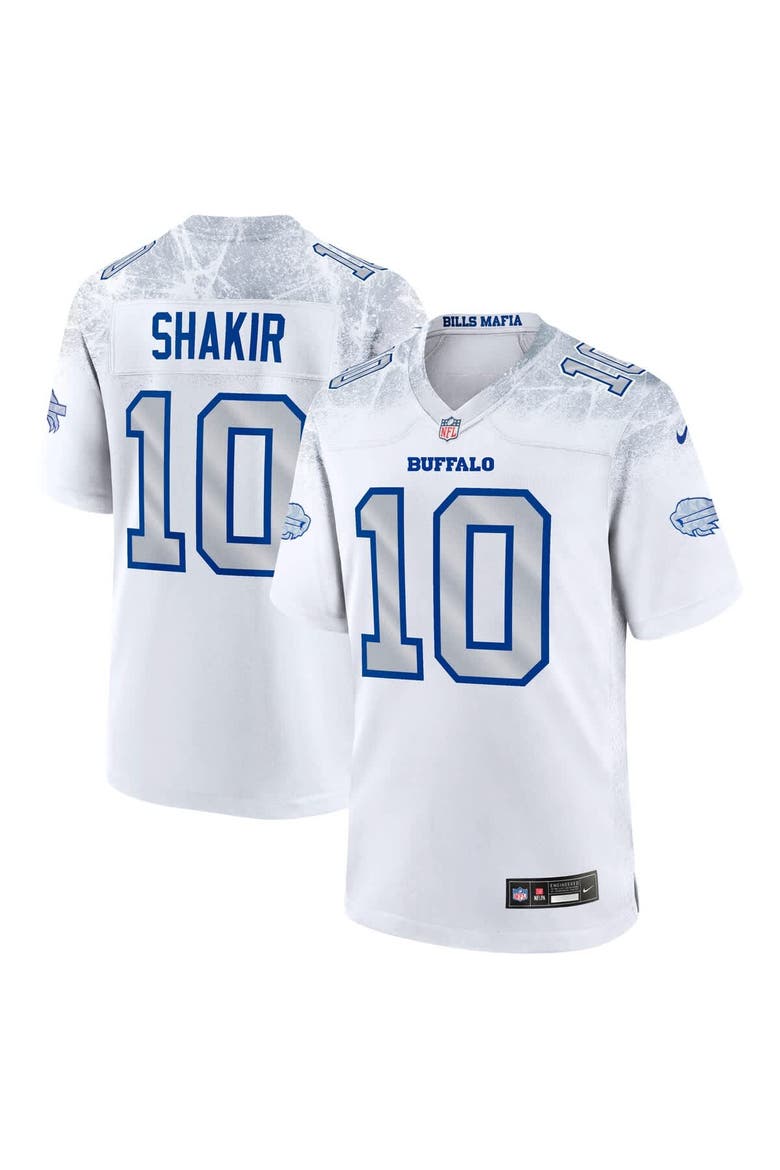 Men's Nike Khalil Shakir White Buffalo Bills 2025 Rivalries Collection Game Jersey, Main, color, White