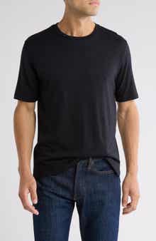 NORDSTROM RACK Cotton & Linen Blend Crewneck T-Shirt