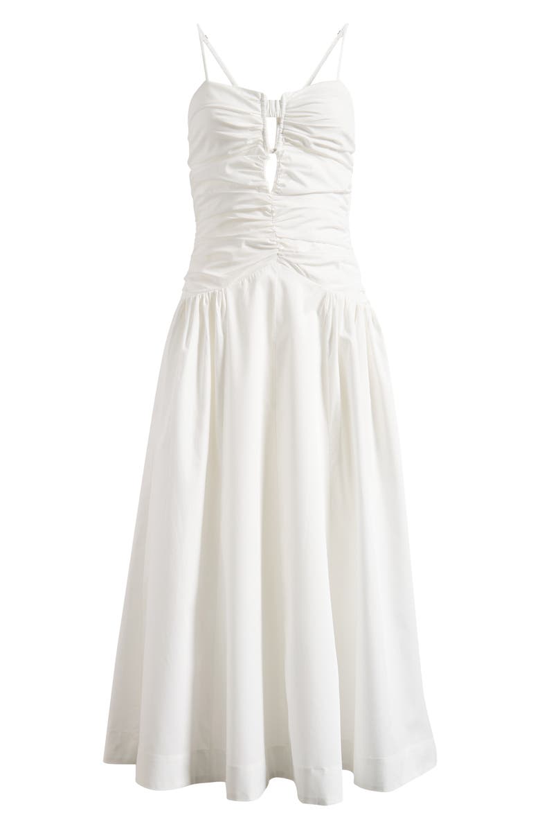 Nia Sawtelle Sleeveless Cotton Midi Dress, Alternate, color, White