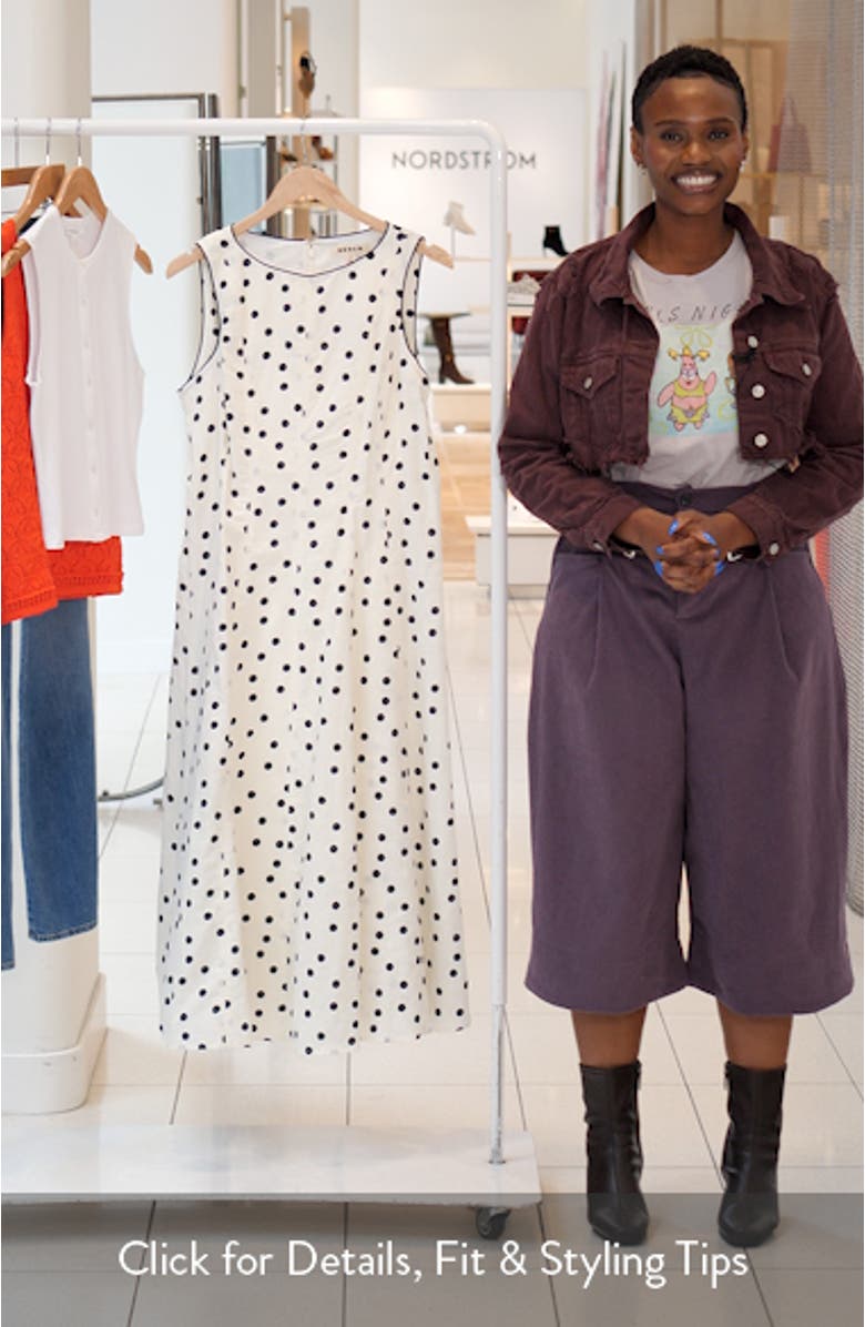 Annet Linen Blend Midi Dress, sales video thumbnail