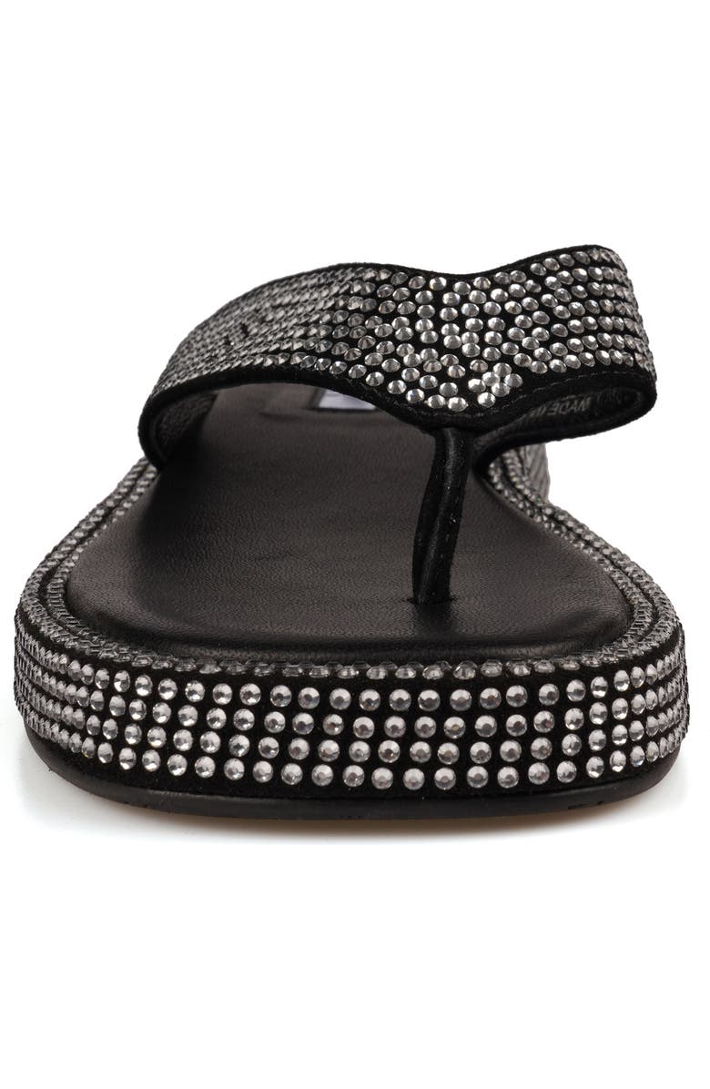 ZIGI Rosmery Platform Flip Flop, Alternate, color, Black Suede