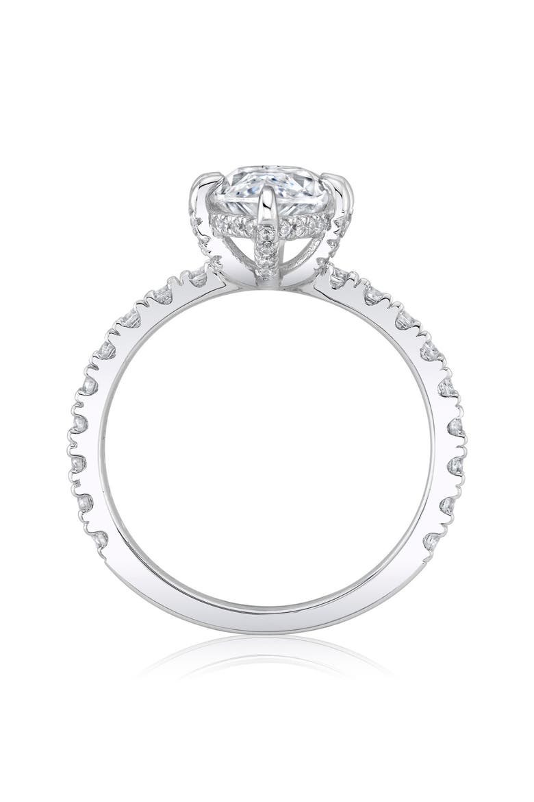 Marquise Pavé Cubic Zirconia Ring, Alternate, color, PURE PLATINUM CLEAR CZ