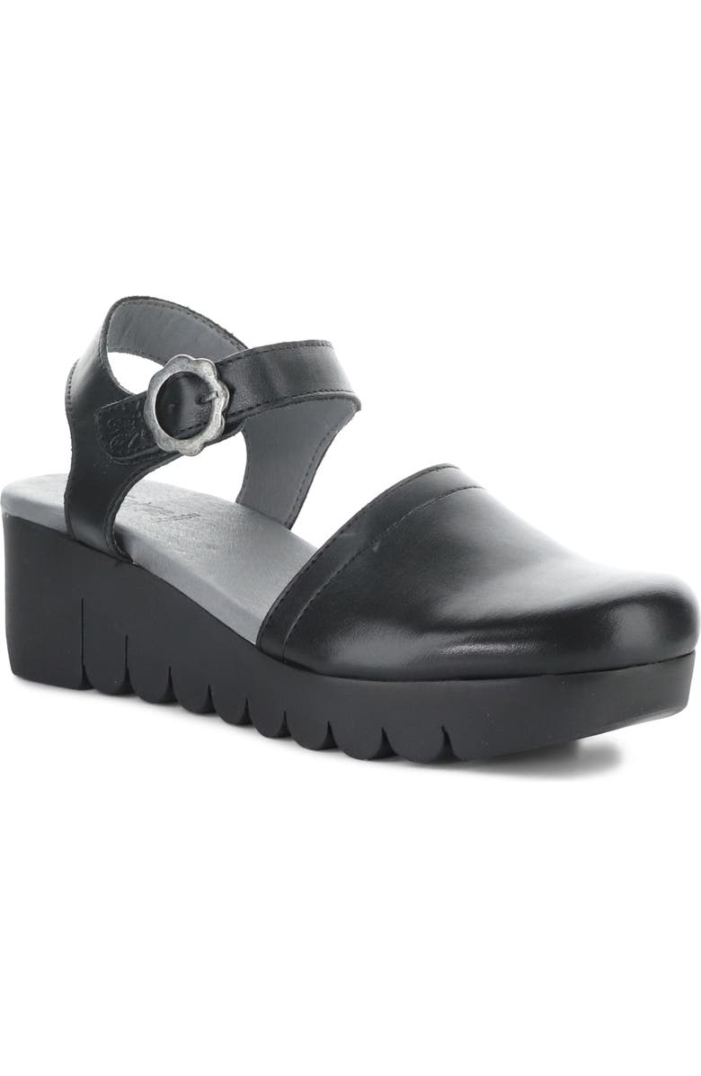 Fly London Vizi Ankle Strap Platform Wedge Clog, Main, color,