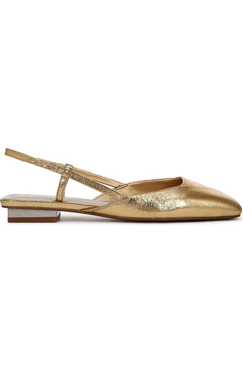 SARTO by Franco Sarto Telica Slingback Flat, Alternate, color, Gold