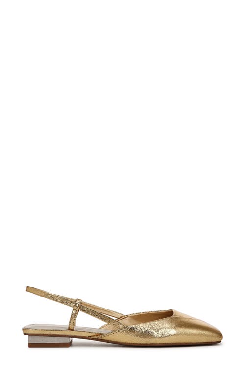 Sarto By Franco Sarto Telica Slingback Flat In Gold