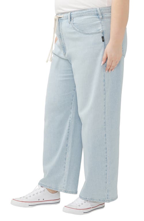 Shop Silver Jeans Co. Be Easy Drawstring Jeans In Indigo