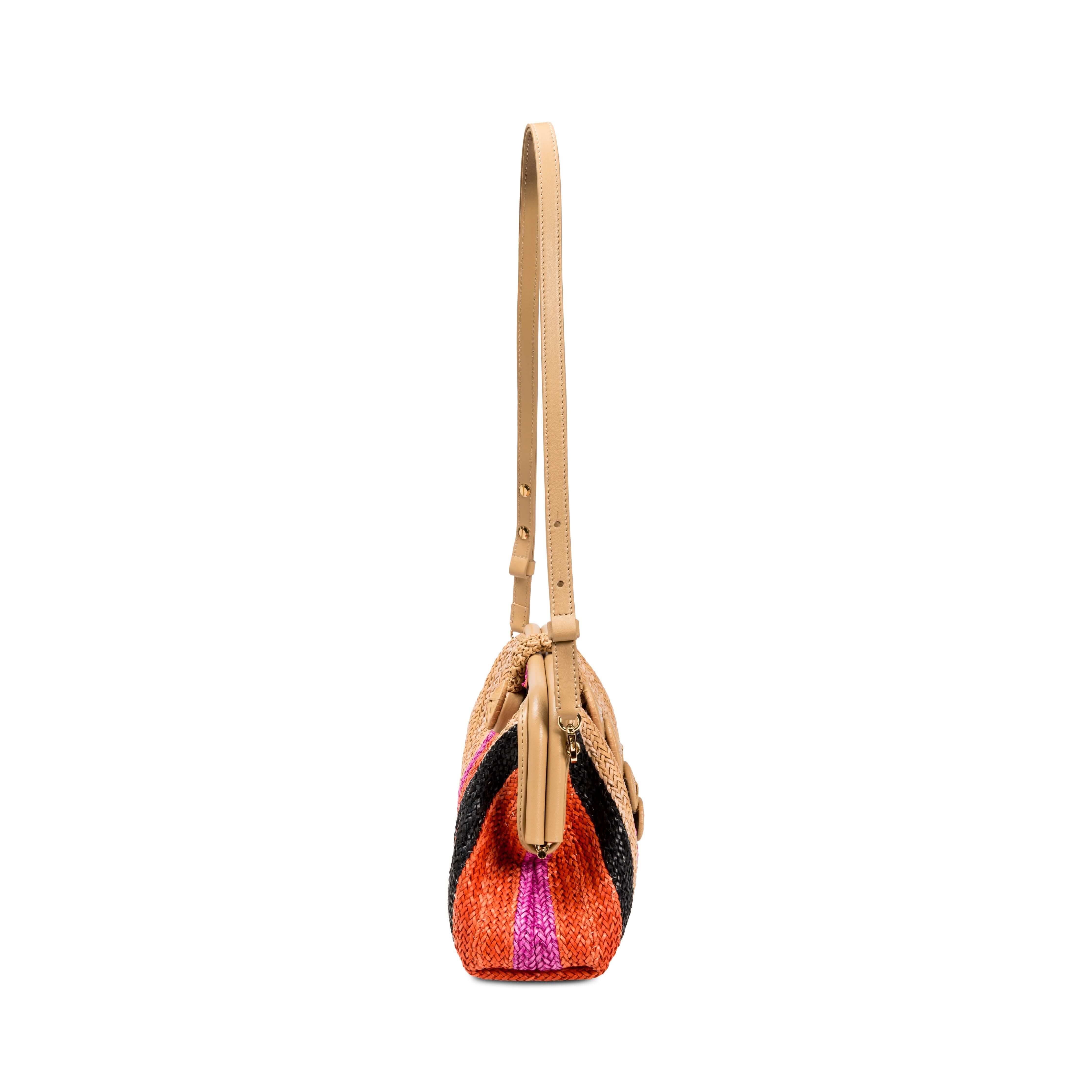 Alessa Multicolor & Beige Pouch Bag, Alternate, color, Multicolor