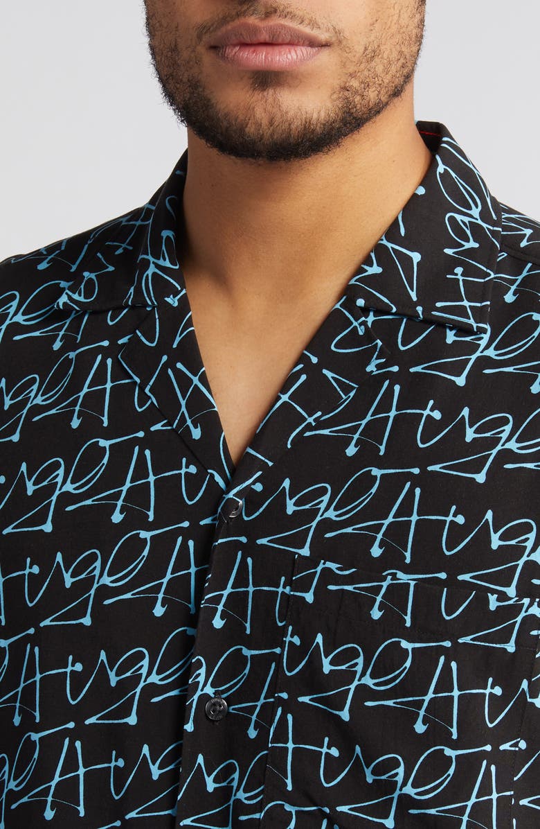 HUGO Ellino Camp Shirt, Alternate, color, 