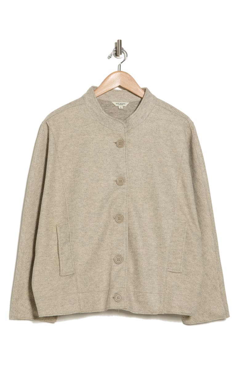 Brushed Knit Bomber Jacket