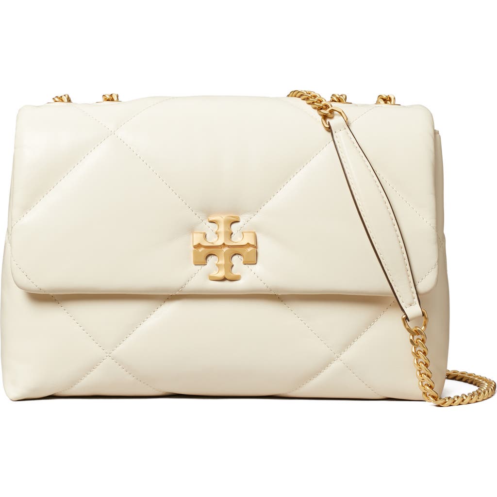 Tory Burch Small Kira Diamond Quilted Convertible Leather Shoulder Bag