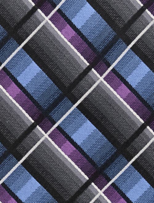 Synrgy By Dxl Big & Tall Multicolored Plaid Tie In Multi