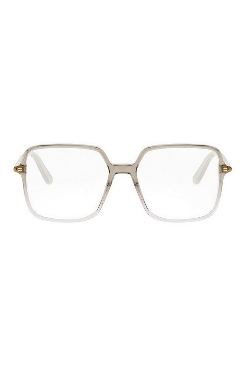 Mini CD O S2I 54mm Geometric Optical Glasses, Main, color, LIGHT GREEN/ OTHER