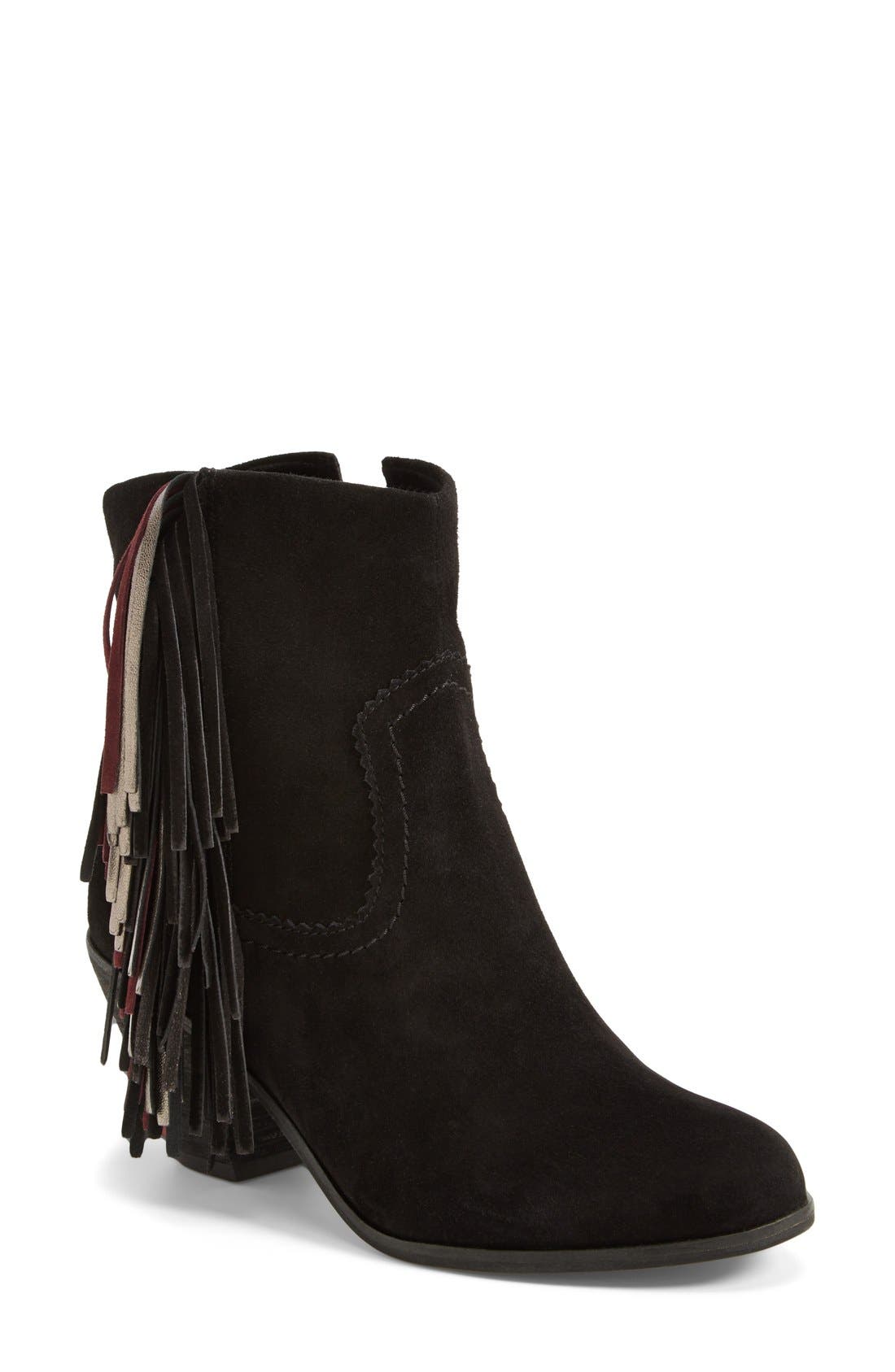 'Louie' Boot, Main, color, BLACK MULTI SUEDE