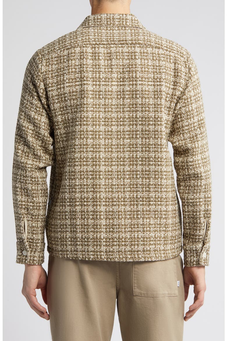 Whiting Mercer Check Button-Up Overshirt, Alternate, color, KHAKI