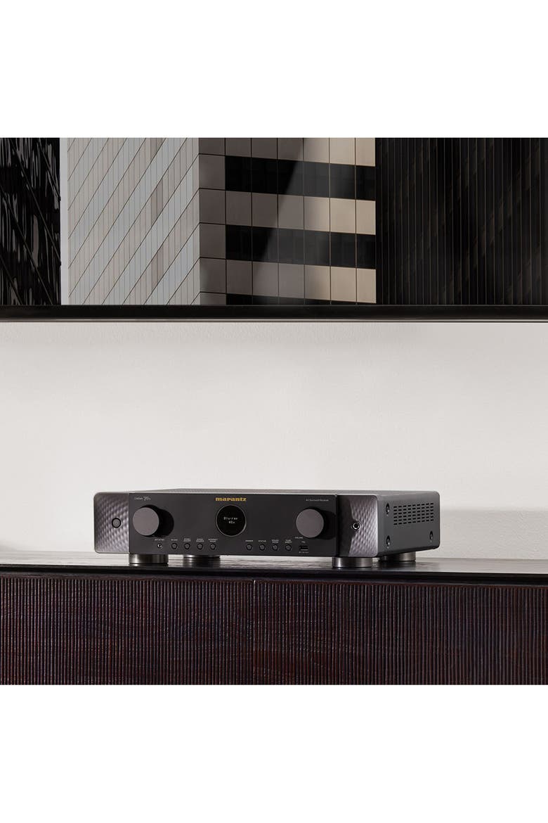 Cinema 70s Slimline 7.2 Channel 8K Home Theater Receiver with Dolby Atmos, DTSX, and HEOS Built-In, Alternate, color, Black