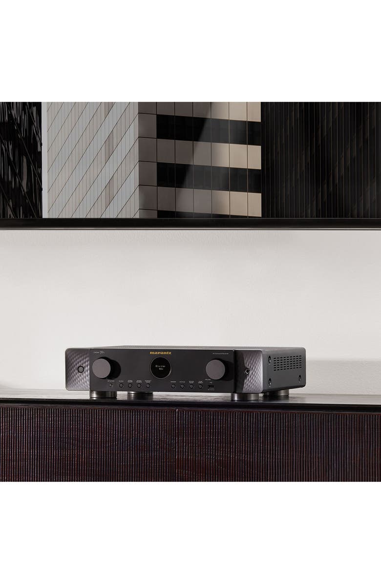 Marantz Cinema 70s Slimline 7.2 Channel 8K Home Theater Receiver with Dolby Atmos, DTSX, and HEOS Built-In, Alternate, color, Black