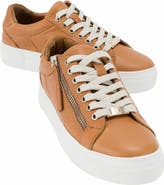 Forever & Always Shoes Beryl Leather Zip Sneaker