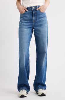 BOSS Orange Marlene High Waist Wide Leg Jeans