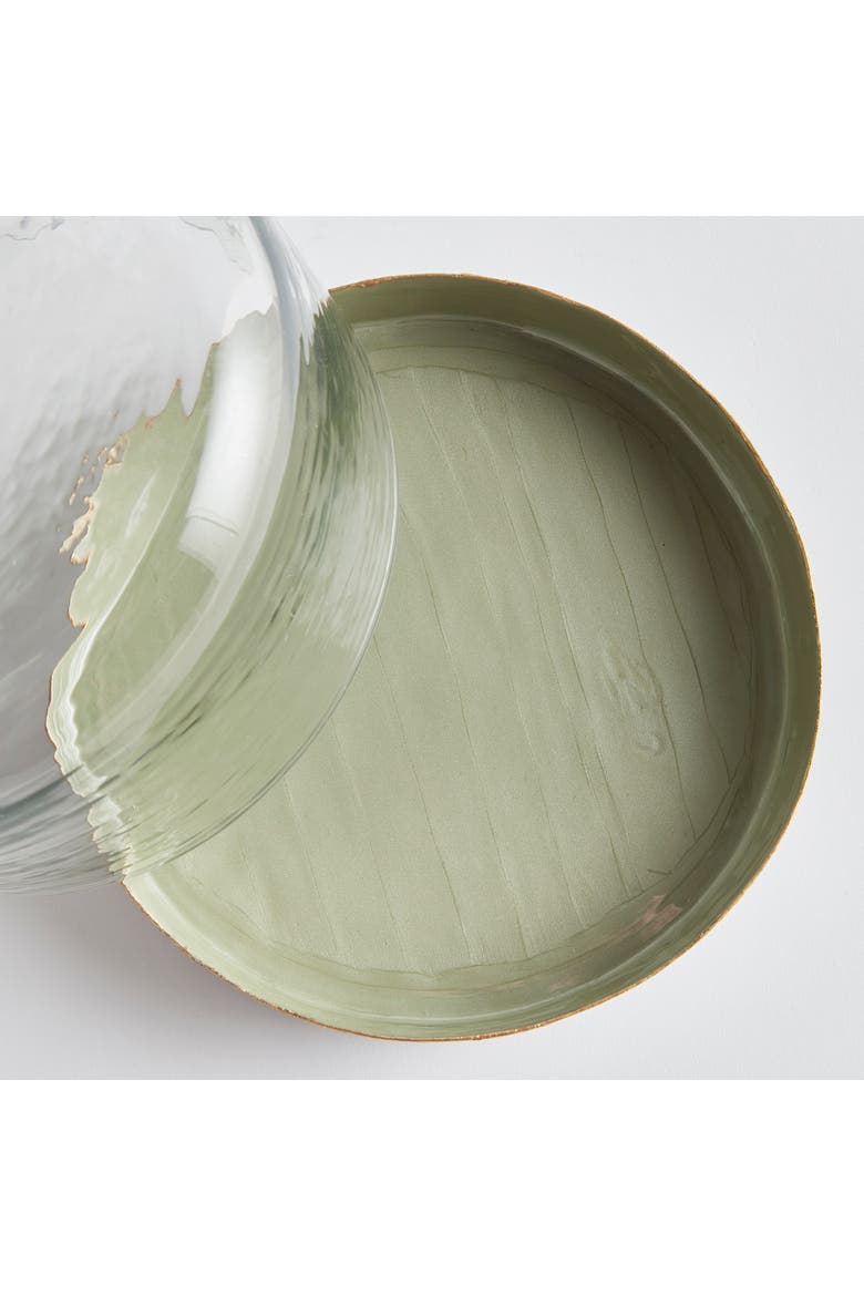 Kammie Serving Tray With Cloche Large, Main, color, Green