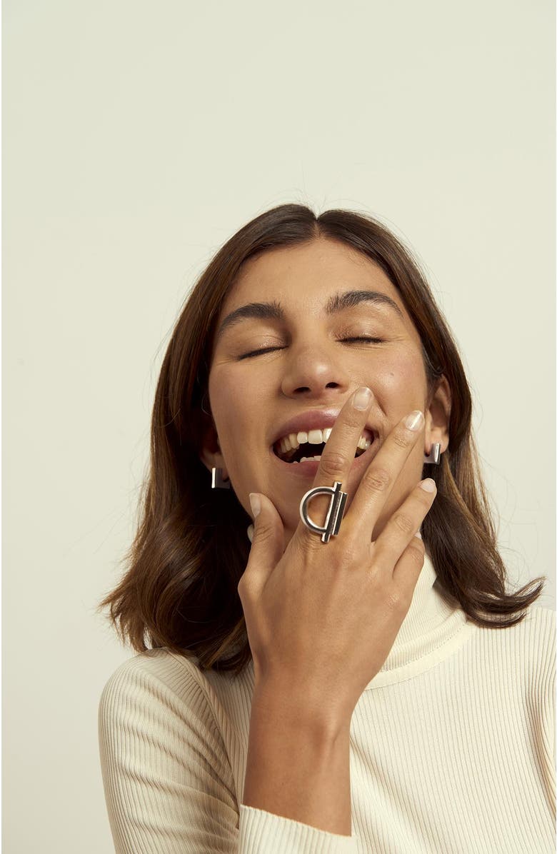 CXC Sunrise Ring, Alternate, color, Silver