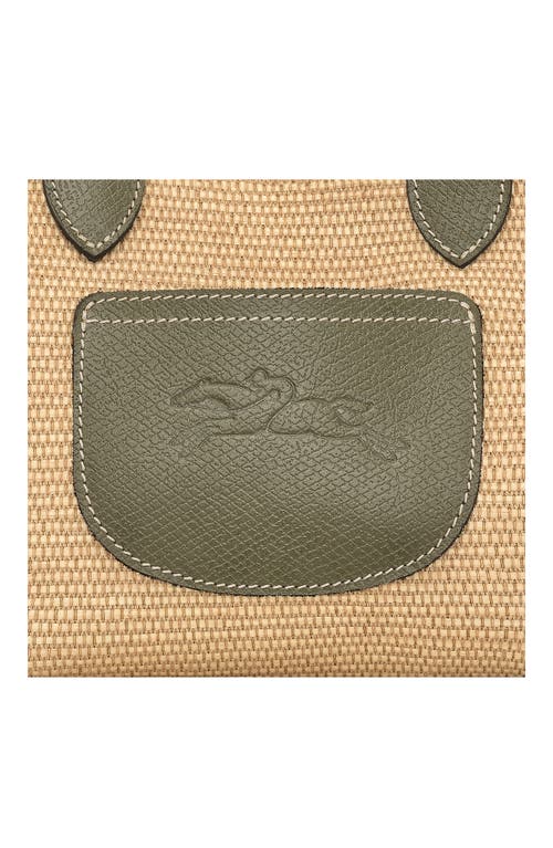 Longchamp Extra Small Le Pliage Panier Top Handle Bag In Artichoke