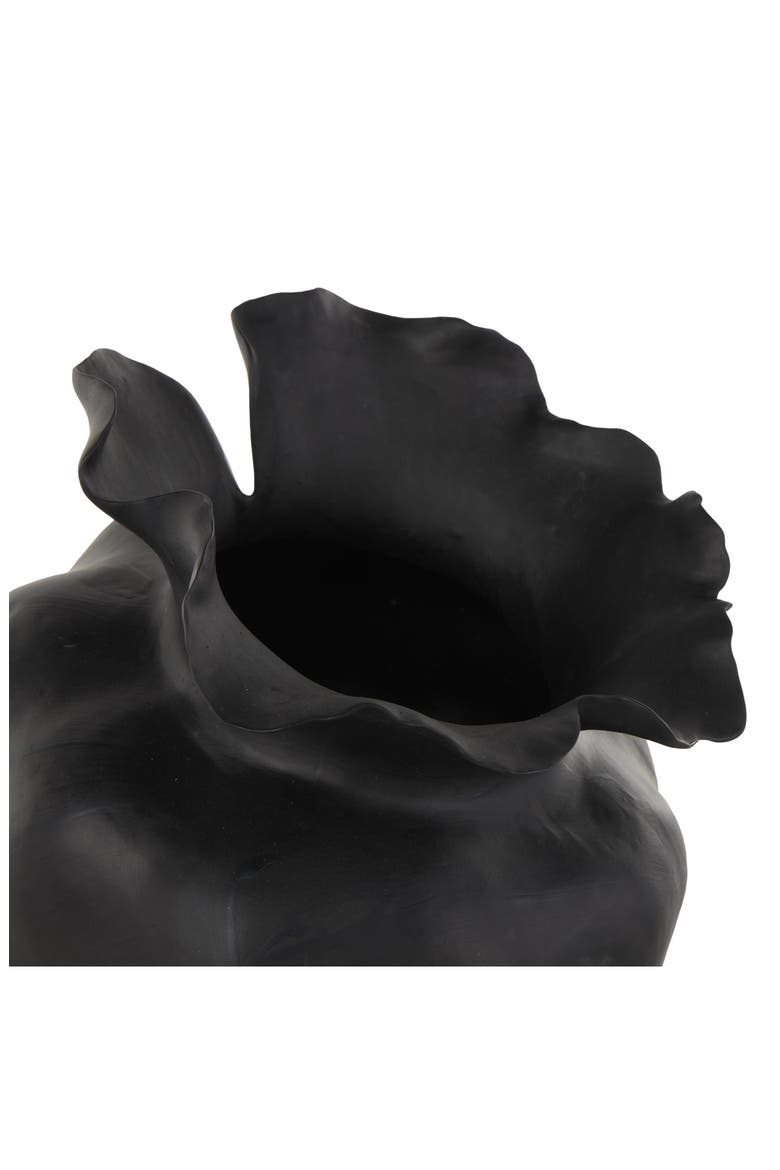 Abstract Ceramic Vase, Alternate, color, BLACK