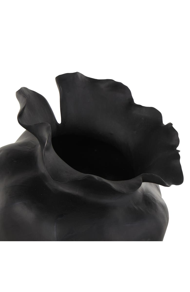 UMA Abstract Ceramic Vase, Alternate, color, Black