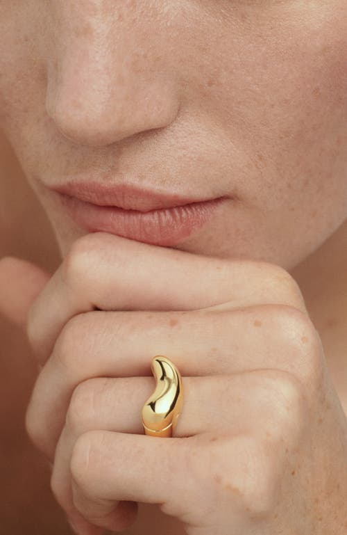 Pdpaola Aqua Ring In Gold