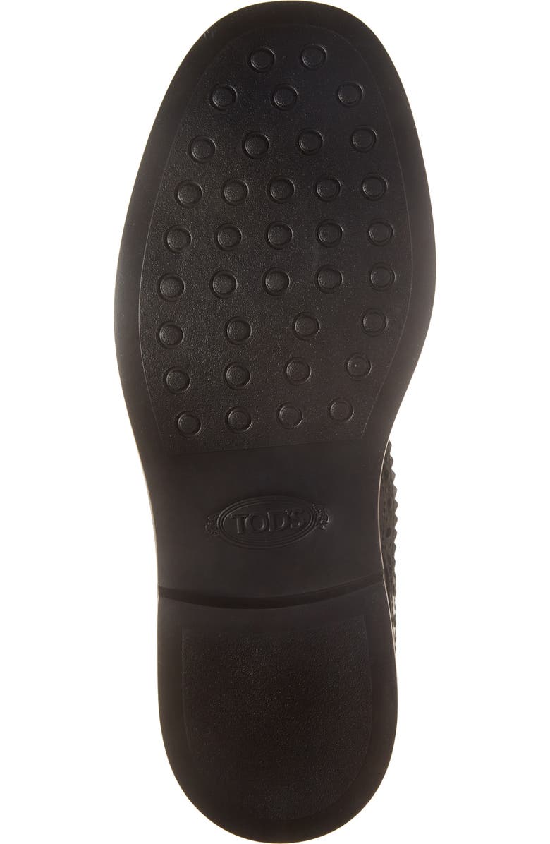 Tod's Wingtip Chelsea Boot, Alternate, color, Nero