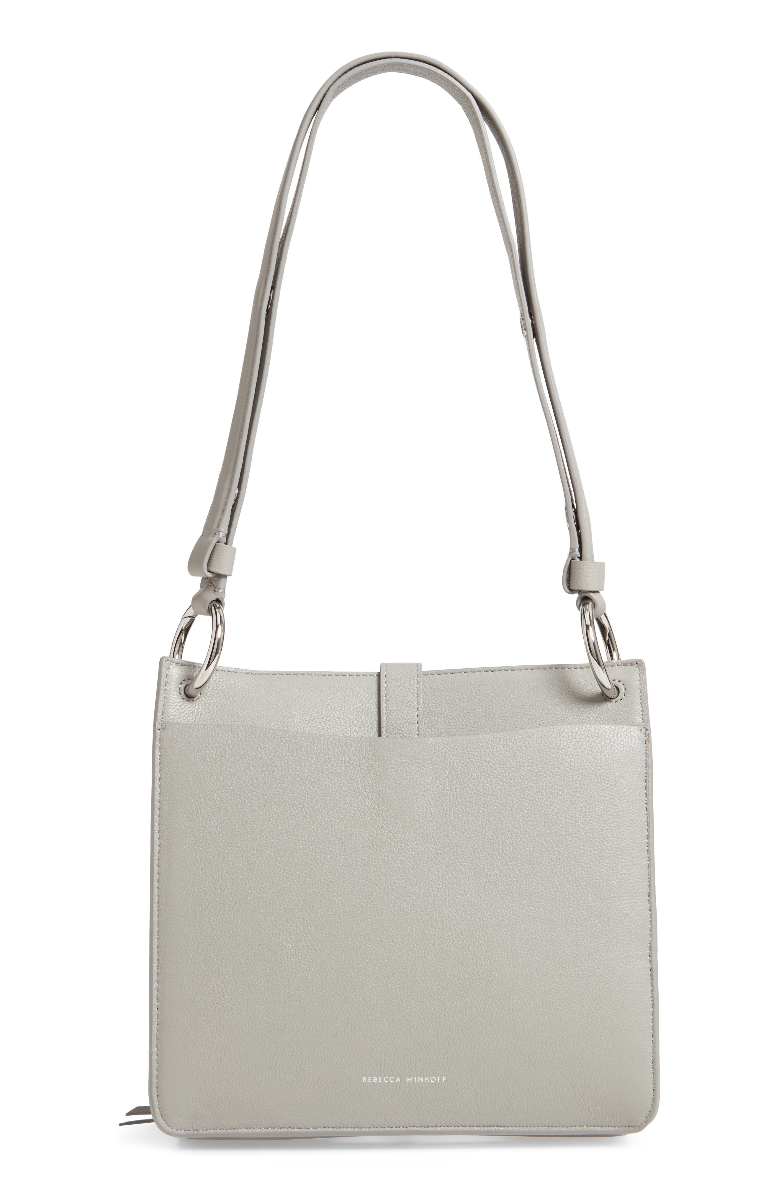 Rebecca Minkoff Small Megan Leather Crossbody Feed Bag, Alternate, color, 