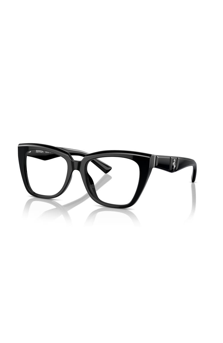 Ferrari 54mm Square optical glasses, Main, color, Black