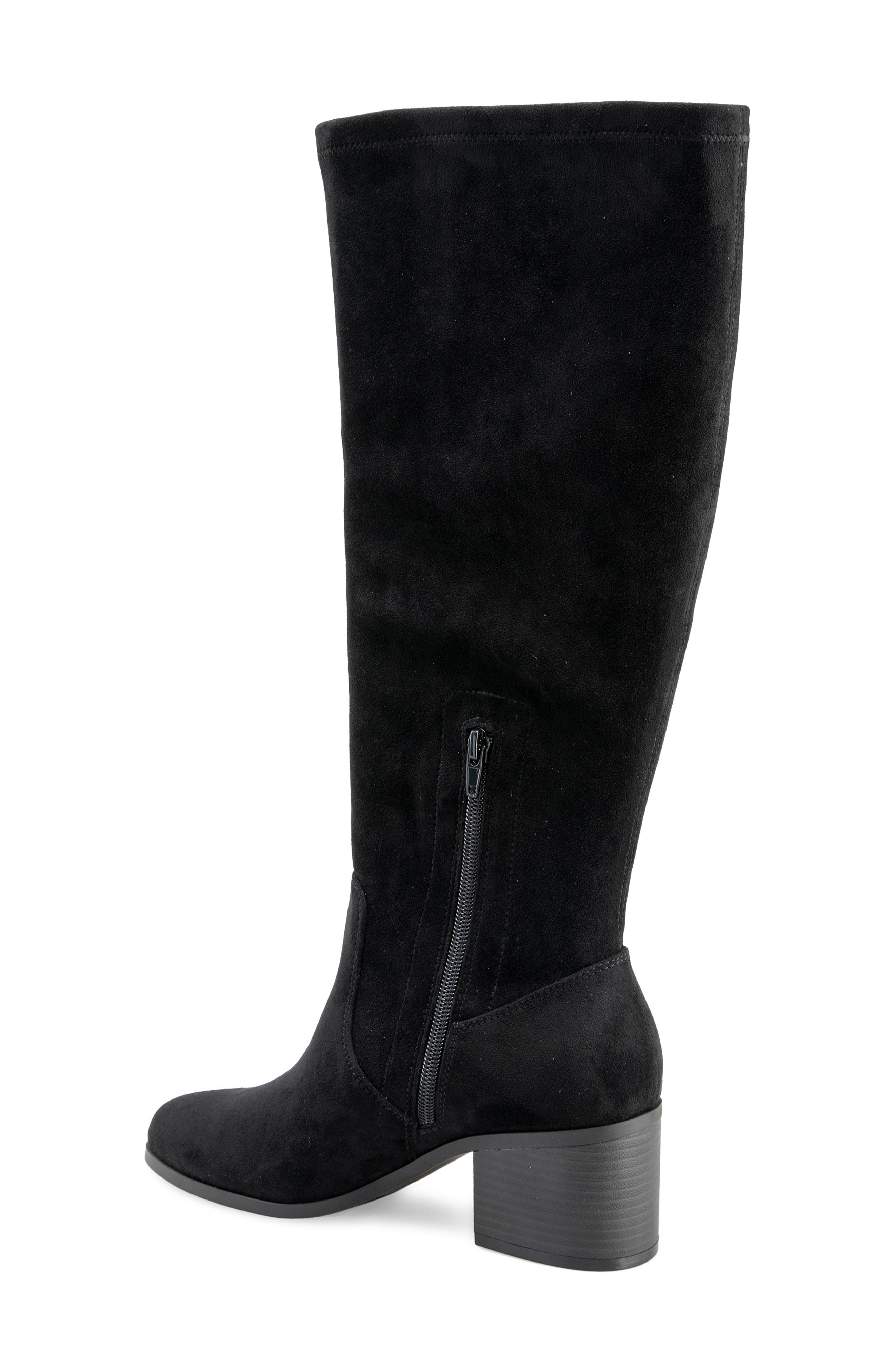 Louisa Knee High Boot, Alternate, color, BLACK