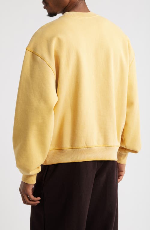 Elwood University Crewneck Graphic Sweatshirt In Banana