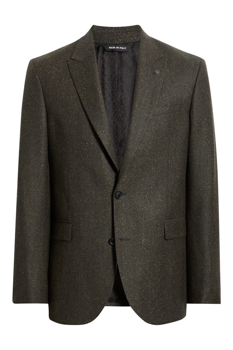 Rawdon Peak Lapel Sport Coat, Alternate, color, OLIVE