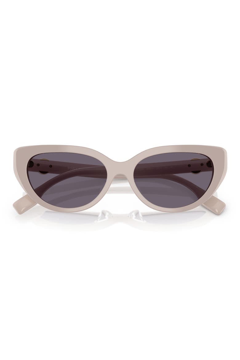 55mm Cat Eye Sunglasses, Alternate, color, CRYSTAL