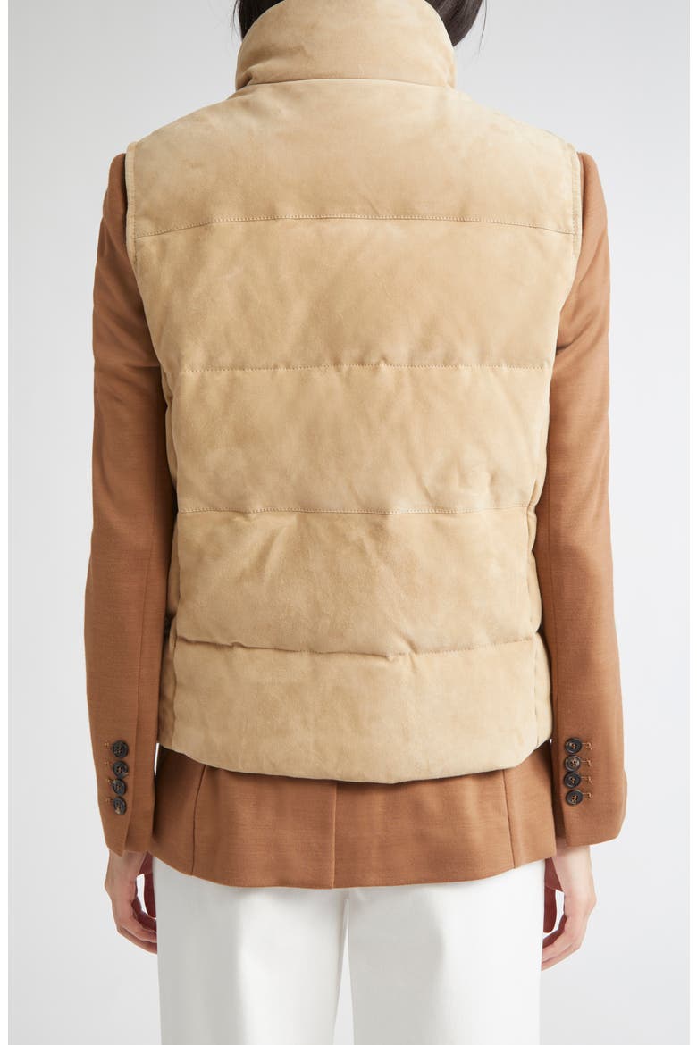 Suede Down Vest, Alternate, color, 02 SAND