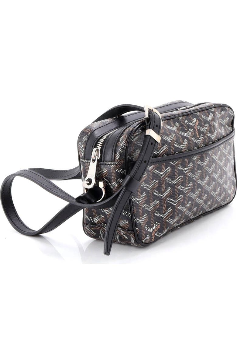 Pre-Owned Goyard Cap Vert Bag Coated Canvas, Alternate, color, Black