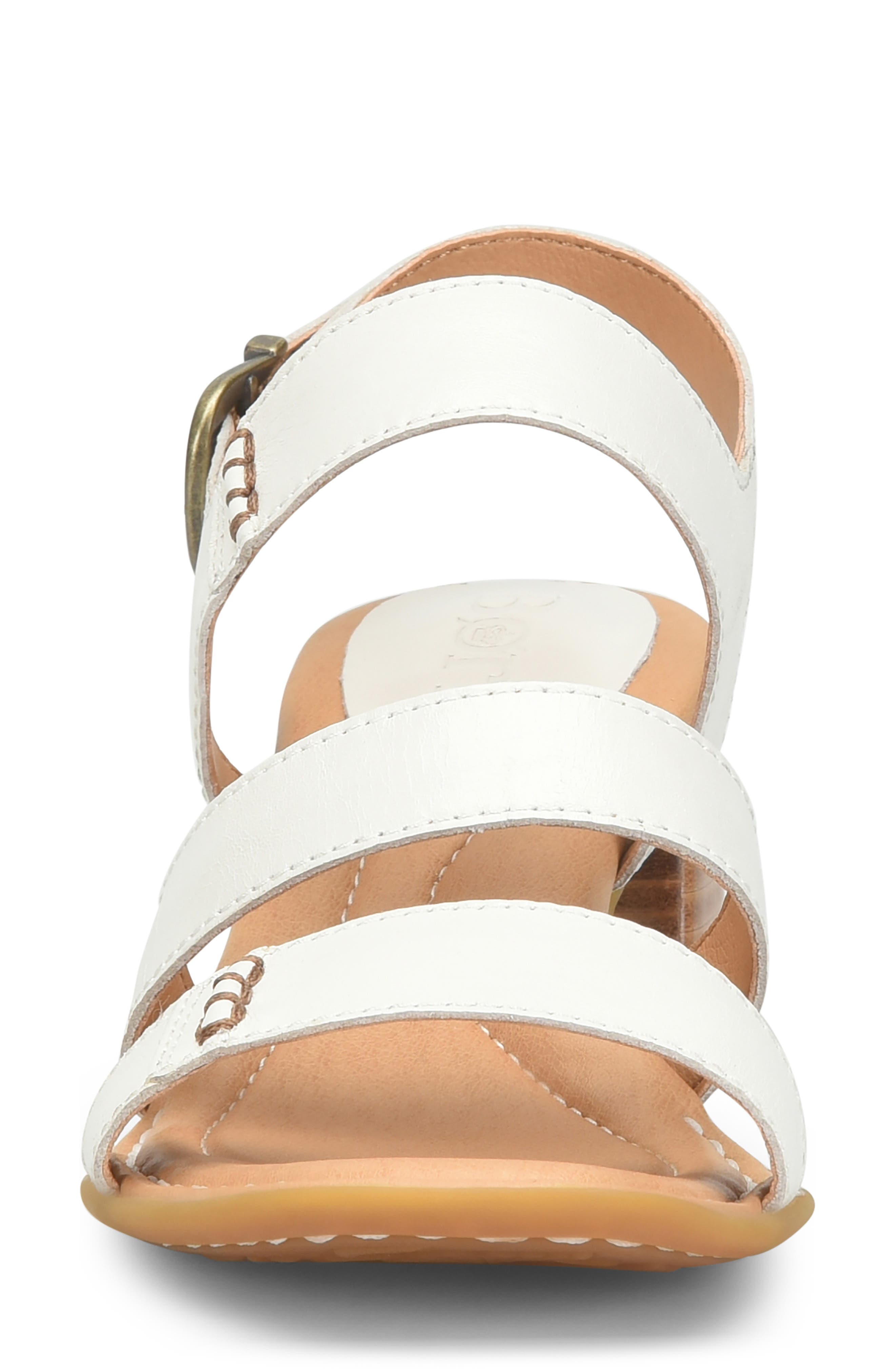 Secan Block Heel Sandal, Alternate, color, WHITE