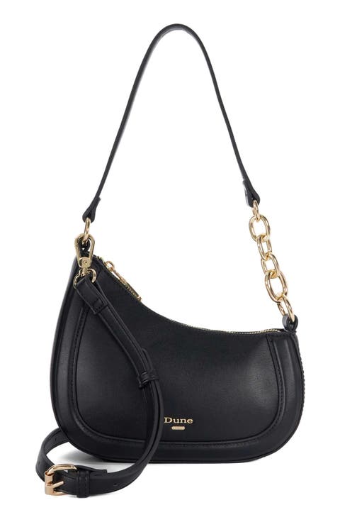 Direction Faux Leather Shoulder Bag
