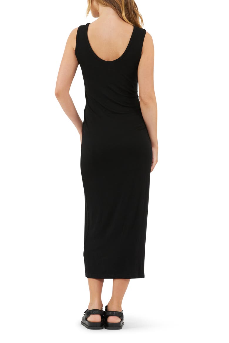 Rib Maxi Nursing Dress, Alternate, color, Black