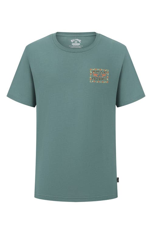 Billabong Kids' Sharp Scorpion Logo Graphic T-shirt In Green