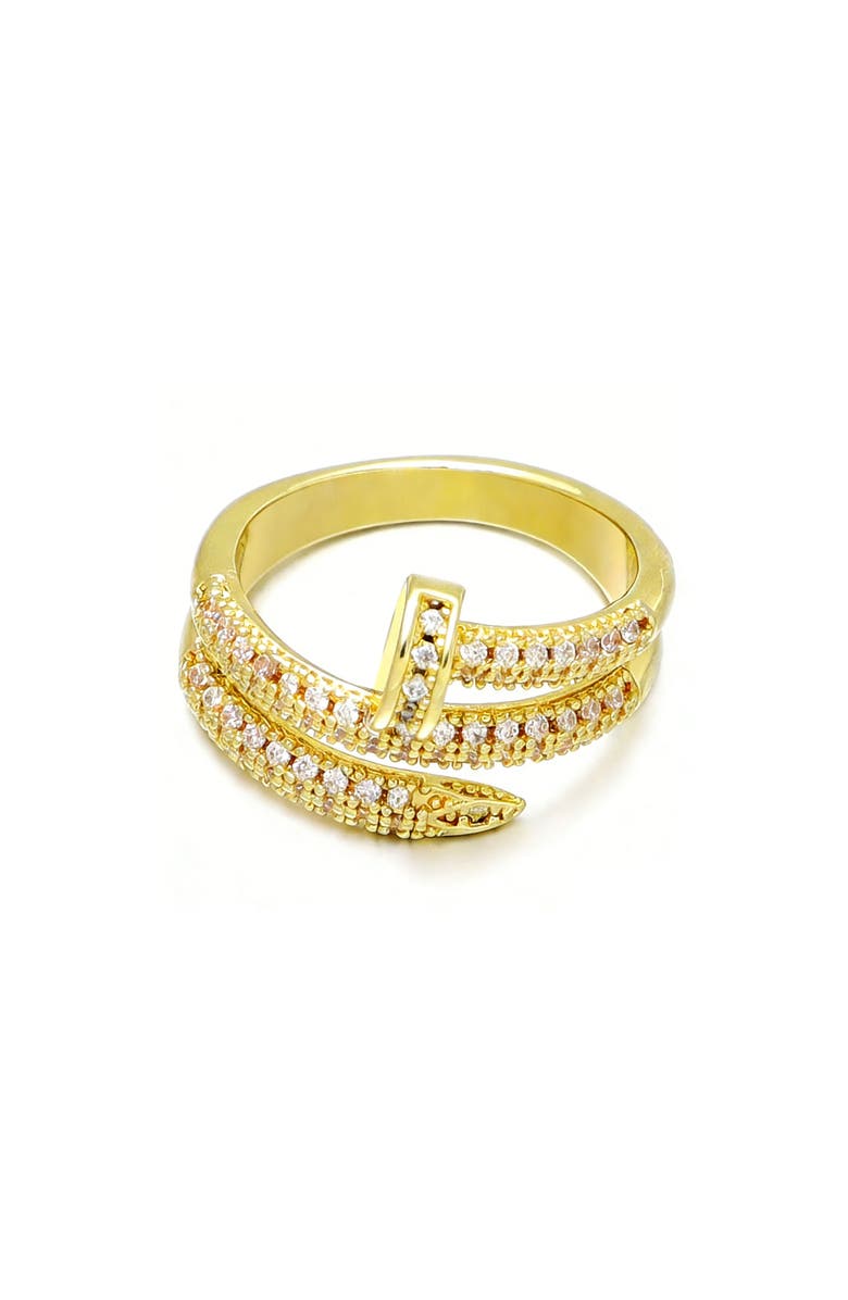 Adornia Cubic Zirconia Double Wrap Ring, Alternate, color, 