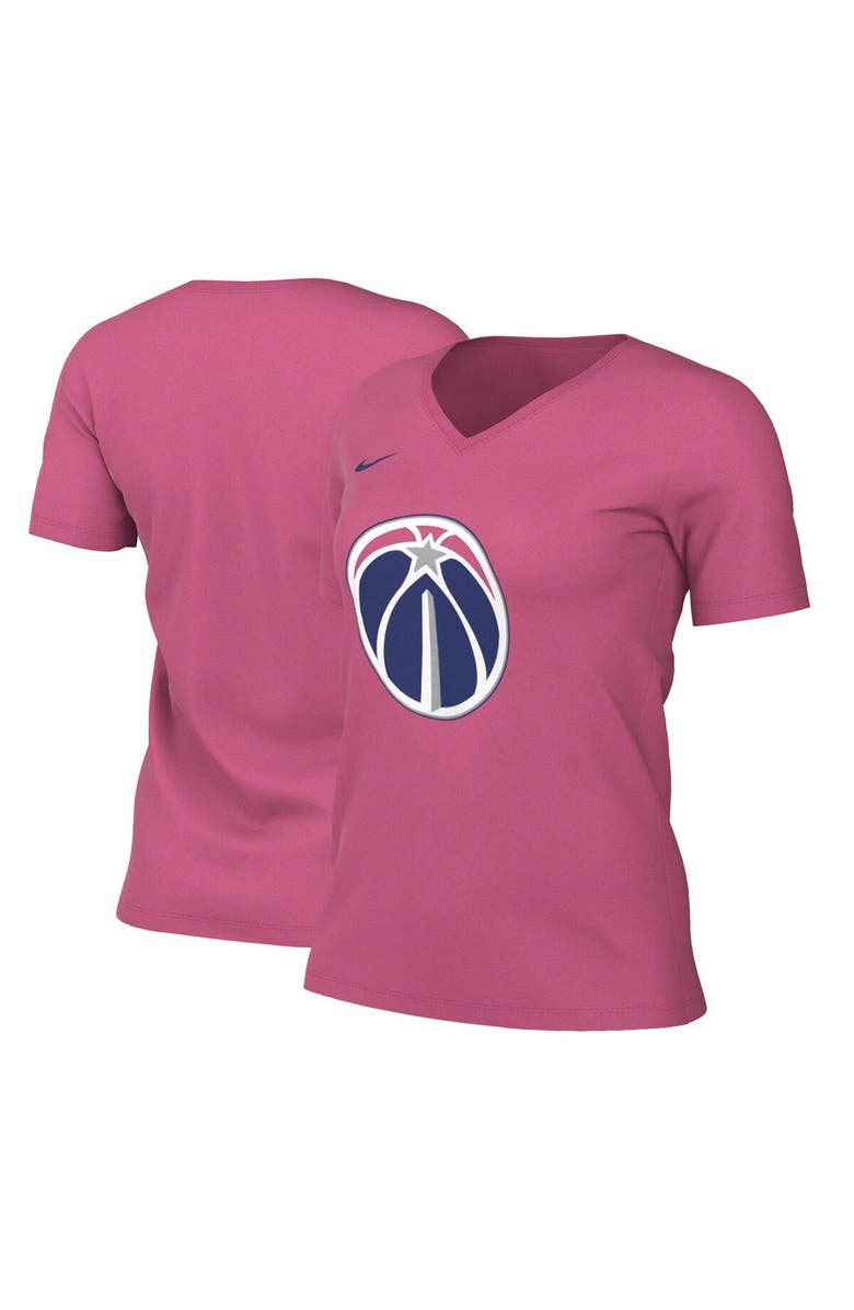 Nike Women's Nike Pink Washington Wizards 2022/23 City Edition Essential V-Neck T-Shirt, Main, color, 