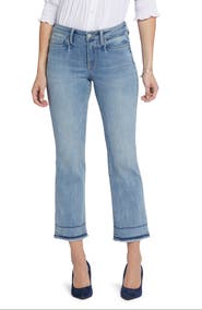 NYDJ Barbara Fray Hem Ankle Bootcut Jeans