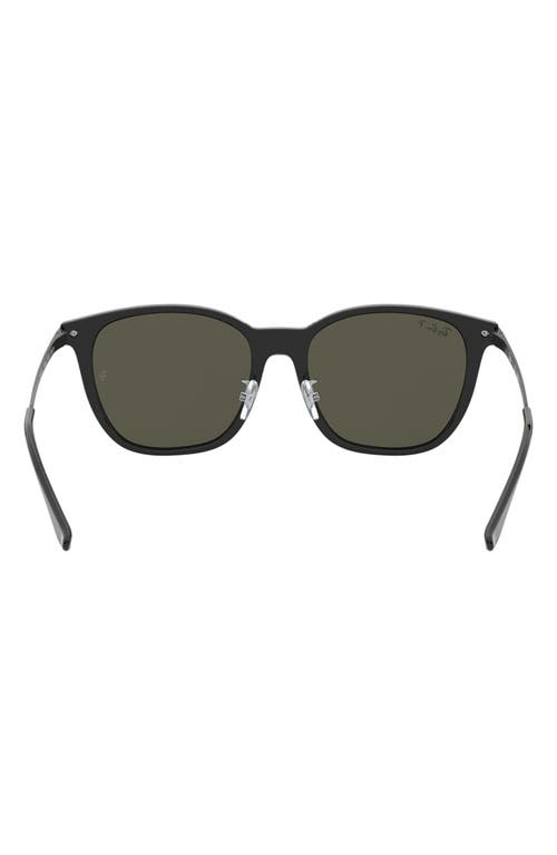 Ray Ban Ray-ban 55mm Polarized Square Sunglasses In Brown