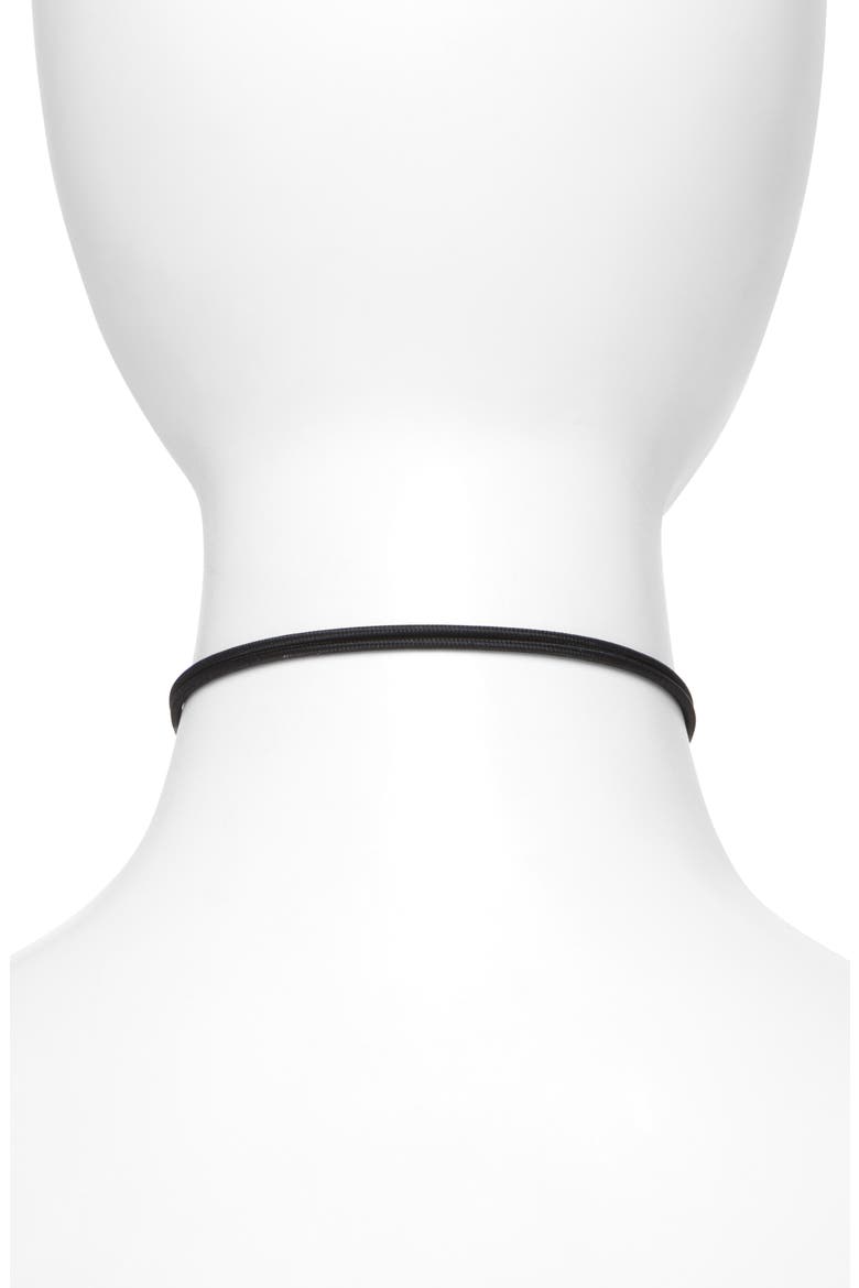 Interlocking GG Magnetic Cord Necklace, Alternate, color, SILVER