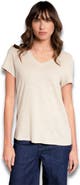 Celtic & Co. Relaxed V-Neck Linen Blend T-Shirt