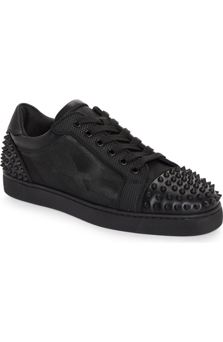 Christian Louboutin Seavaste 2 Orlato Flat Sneaker, Main, color, Black/ Black Matte