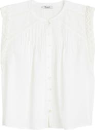 Madewell Lace Trim Sleeveless Top
